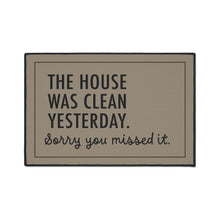 Sorry You Missed It Door Mat - TAN 18x27