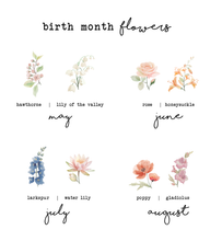 Personalized Birth Month Flower Bed (up to 10 names) – DIGITAL
