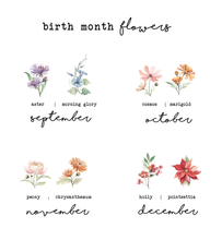 Personalized Birth Month Flower Bed (up to 10 names) – DIGITAL